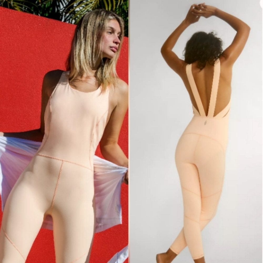 FREE PEOPLE MOVEMENT * Side Hustle Onesie Jumpsuit Catsuit - Picture 5 of 10